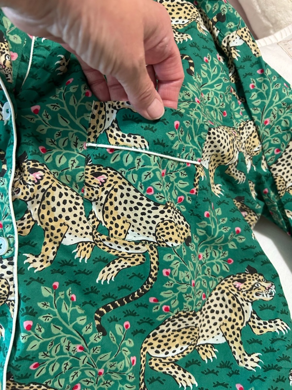 Printfresh Bagheera Leopard 🐆 Pajama Top woman’s size XL - Picture 3 of 6